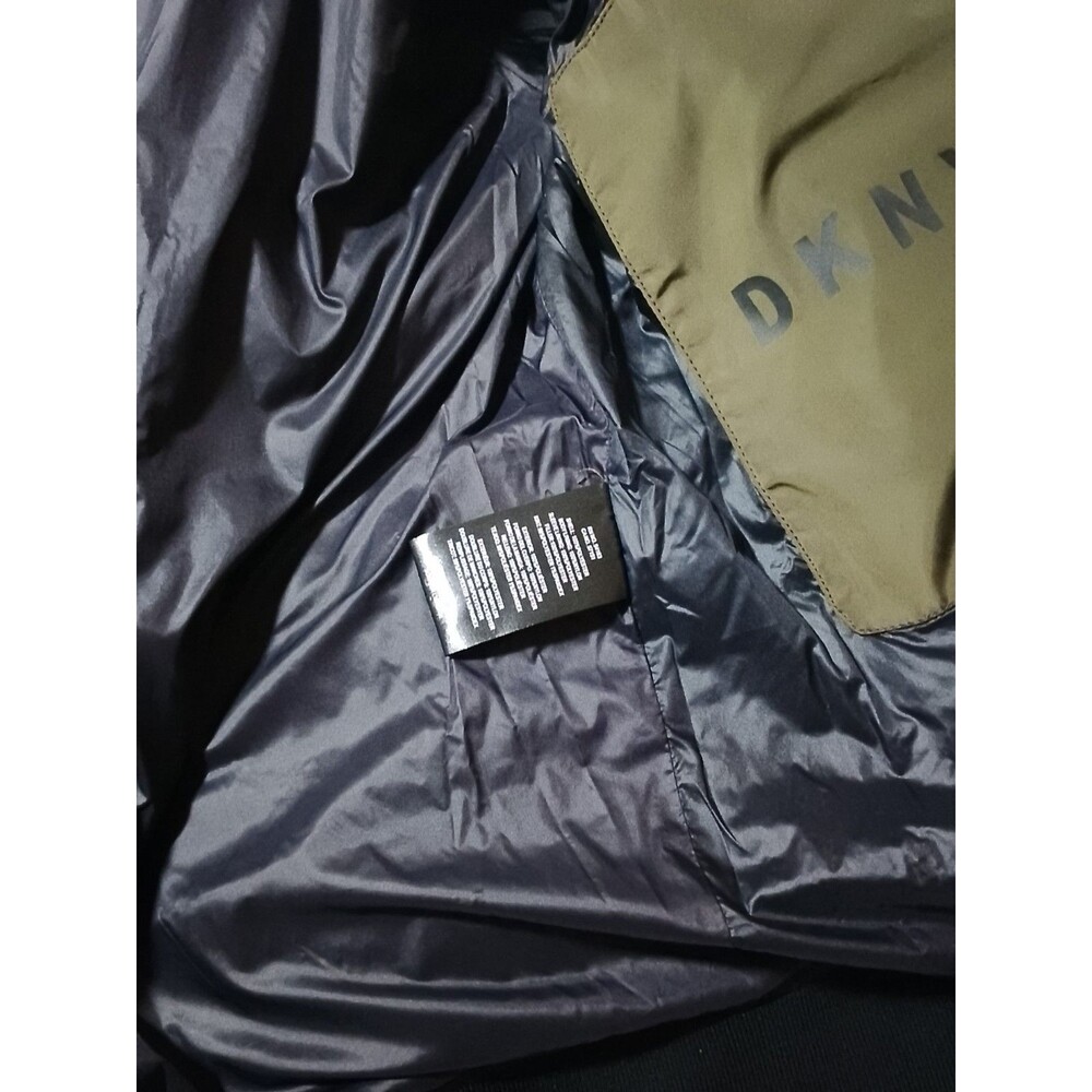 DKNY Olive Green Quilted Puffer Jacket - Picture 14 of 16
